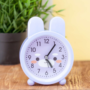90790894 Часы-будильник настольные « » 9.9 см пурпурные Bunny STLM-0383320 NOBRAND