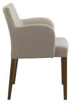 Potocco Стул с обивкой и подлокотниками Slice 772/pi - Вид №3