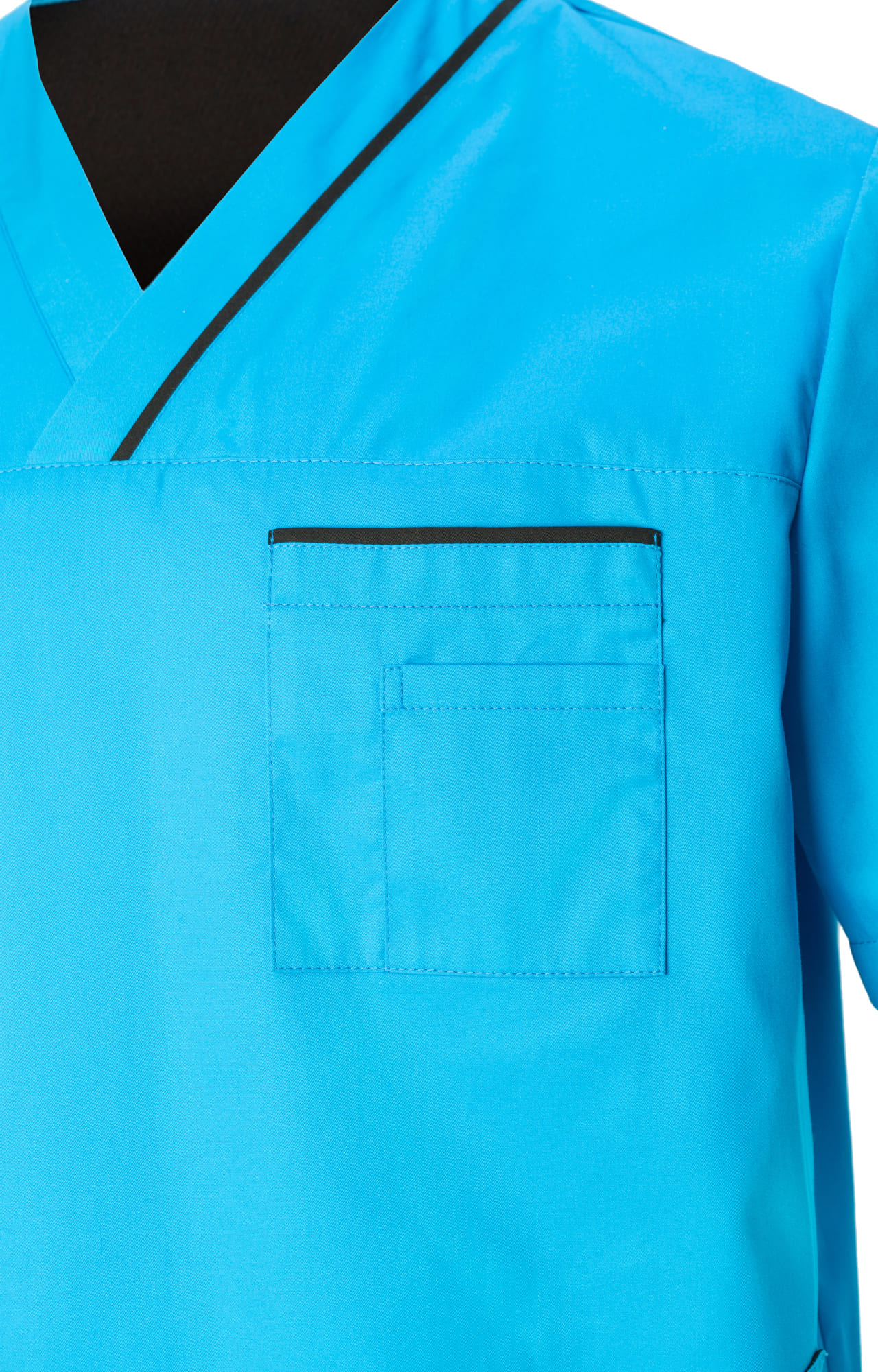 5040180 Куртка ОРИОН мужская бирюза черная  Медицинская одежда  размер 44-46/182-188 Спецодежда  - Вид №2