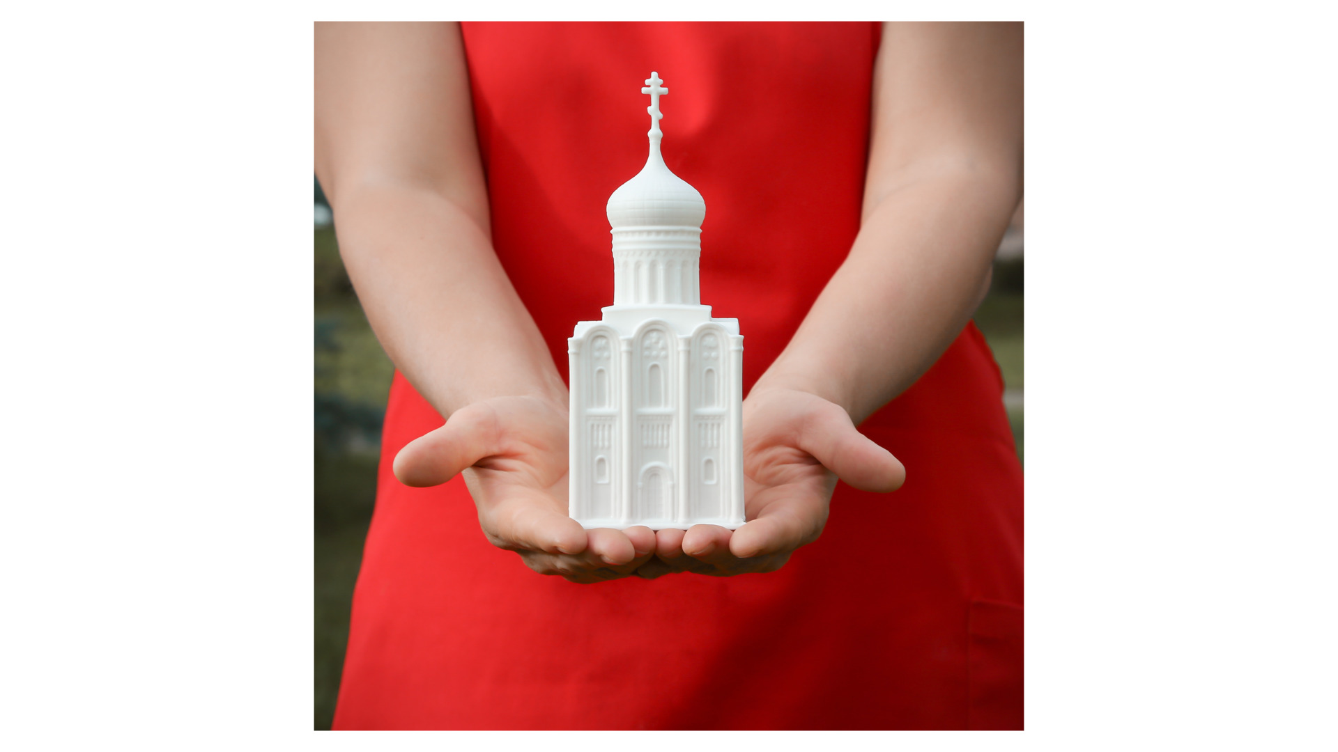 10647241 RUPOR manufactory Скульптура "Храм Покрова на Нерли" Фарфор  - Вид №3