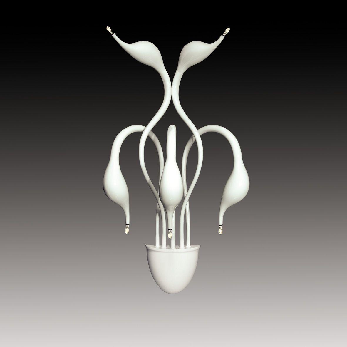 Бра Lightstar Cigno Collo Wt 751656 LIGHTSTAR ОРИГИНАЛЬНЫЕ, ФЛОРИСТИКА 079285 Белый  - Вид №2