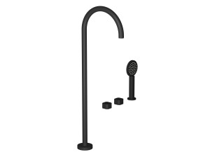 Смеситель для ванны с 4 отверстиями и ручным душем