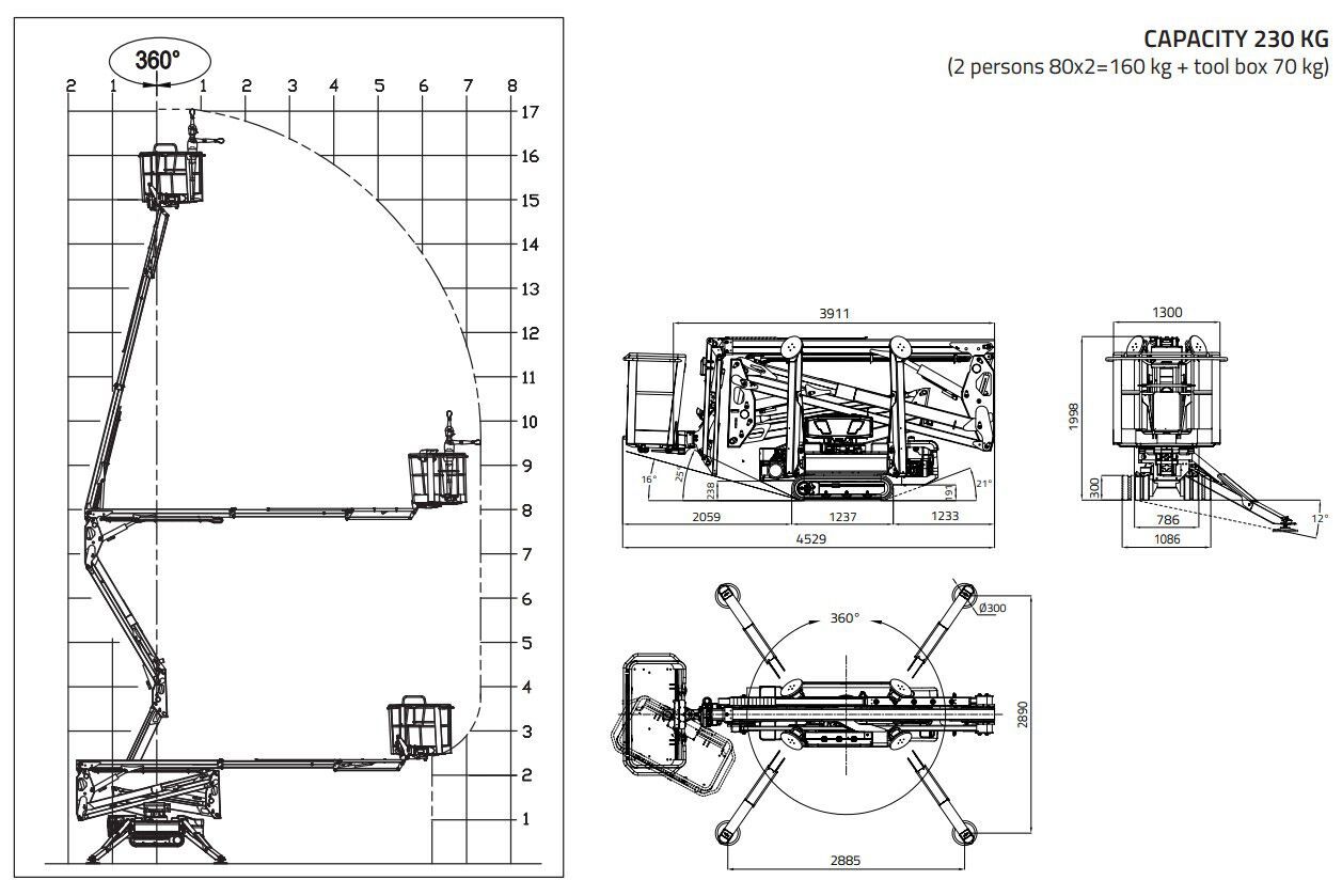 Воздушная платформа Hinowa LIGHTLIFT 17.75 PERFORMANCE IIIS MK3 ARCH-00118178 - Вид №14