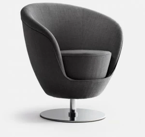 La Cividina Поворотное тканевое кресло по контракту Jango