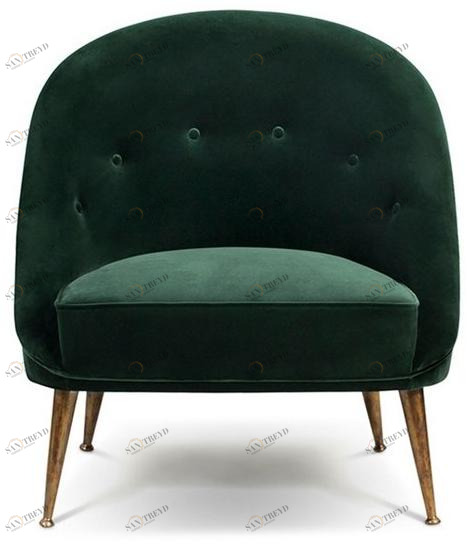 BRABBU Мягкое бархатное кресло Malay sun-id-1384155