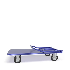 Платформенная тележка ТПСР 3 М (г/п 400 кг, 1000x600 мм, колеса черая резина 160 мм, складная ручка)