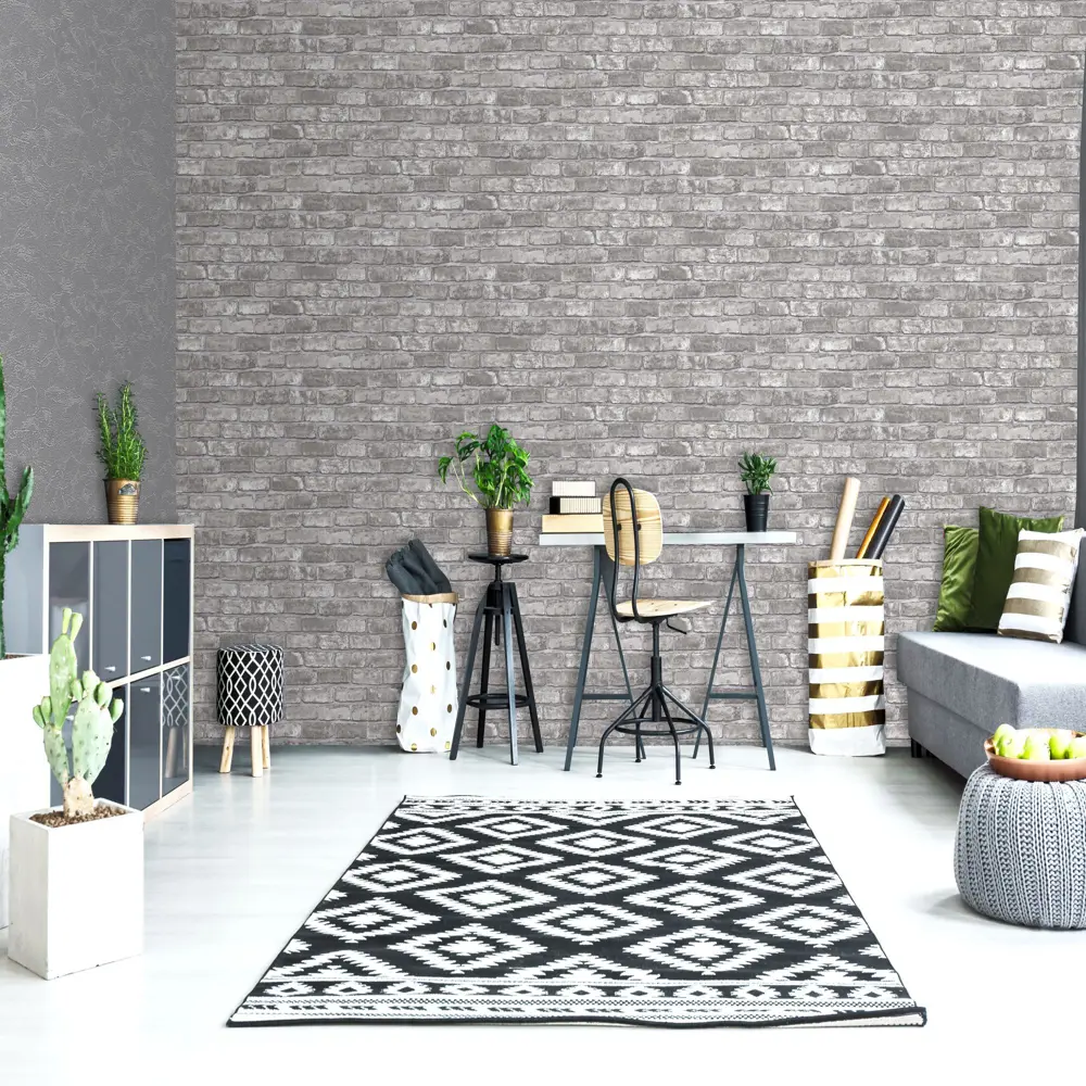 Обои флизелиновые Euro Decor Лофт серые 1.06 м 1094-11 STLM-2210366 - Вид №2