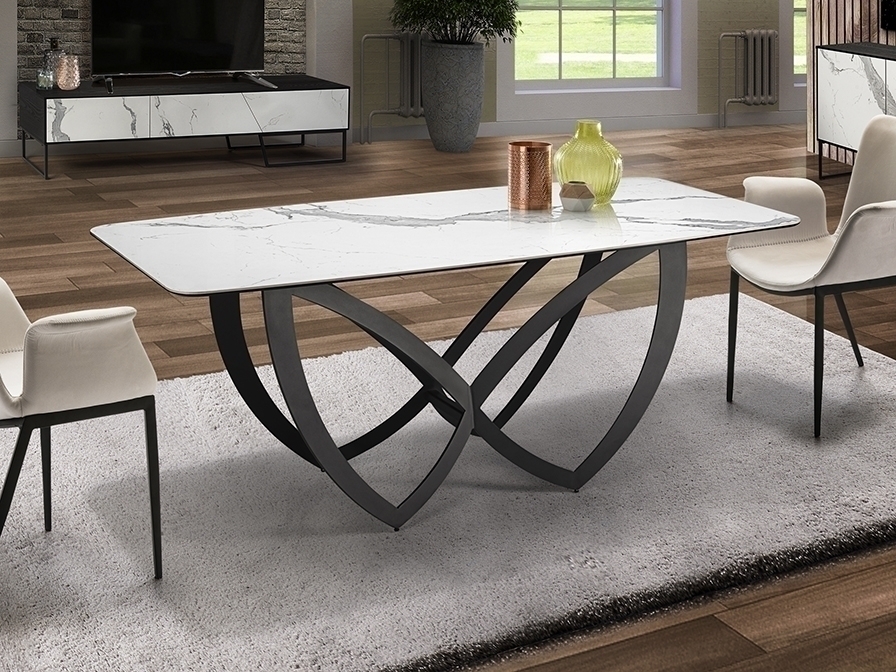 098590 Стол обеденный Formas 180 см белый/черный Schuller Dock - Вид №2