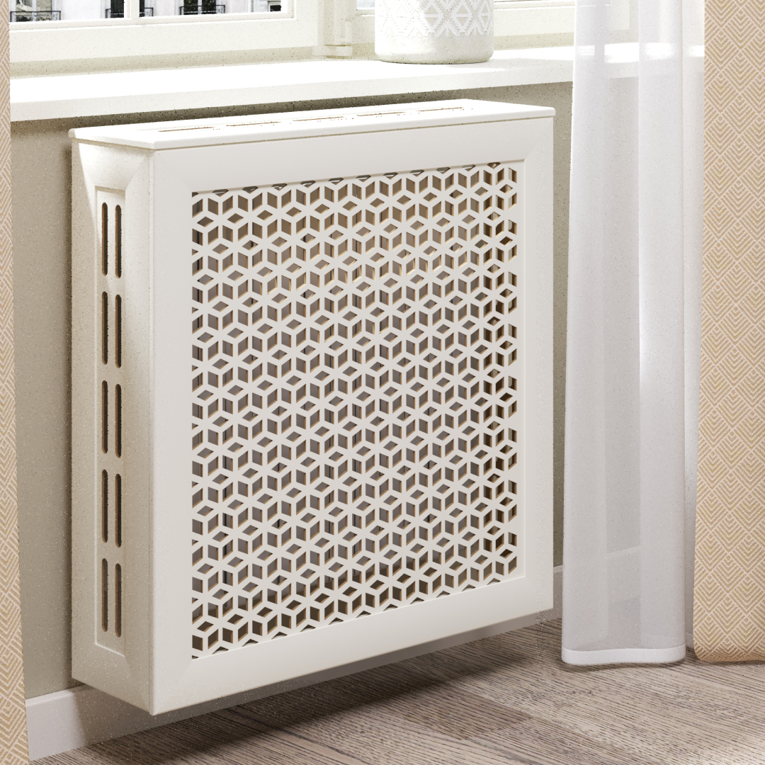 Экран для радиатора 60х60 см Илона белый STELLA Standart STSR-1172 - Вид №1