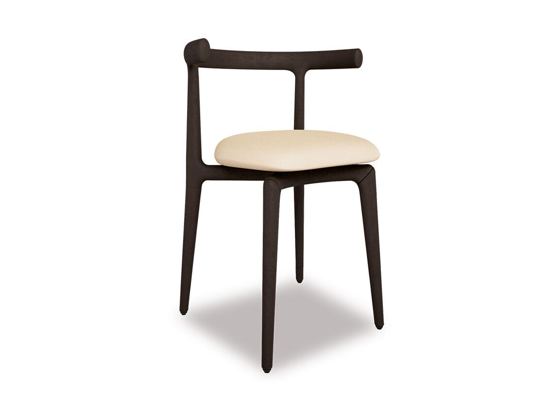 Стул из массива дерева с мягким сиденьем Baxter Himba ARCH-00043488