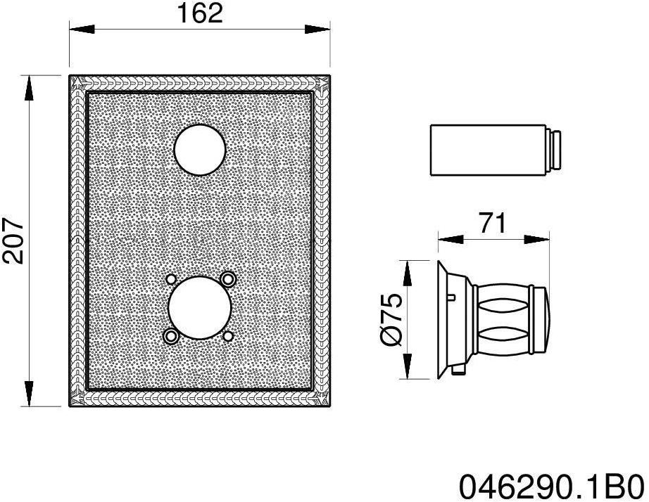 Bronces Mestre Смеситель для душа на 2 отверстия Shower system 046290.1b0.00 - Вид №1
