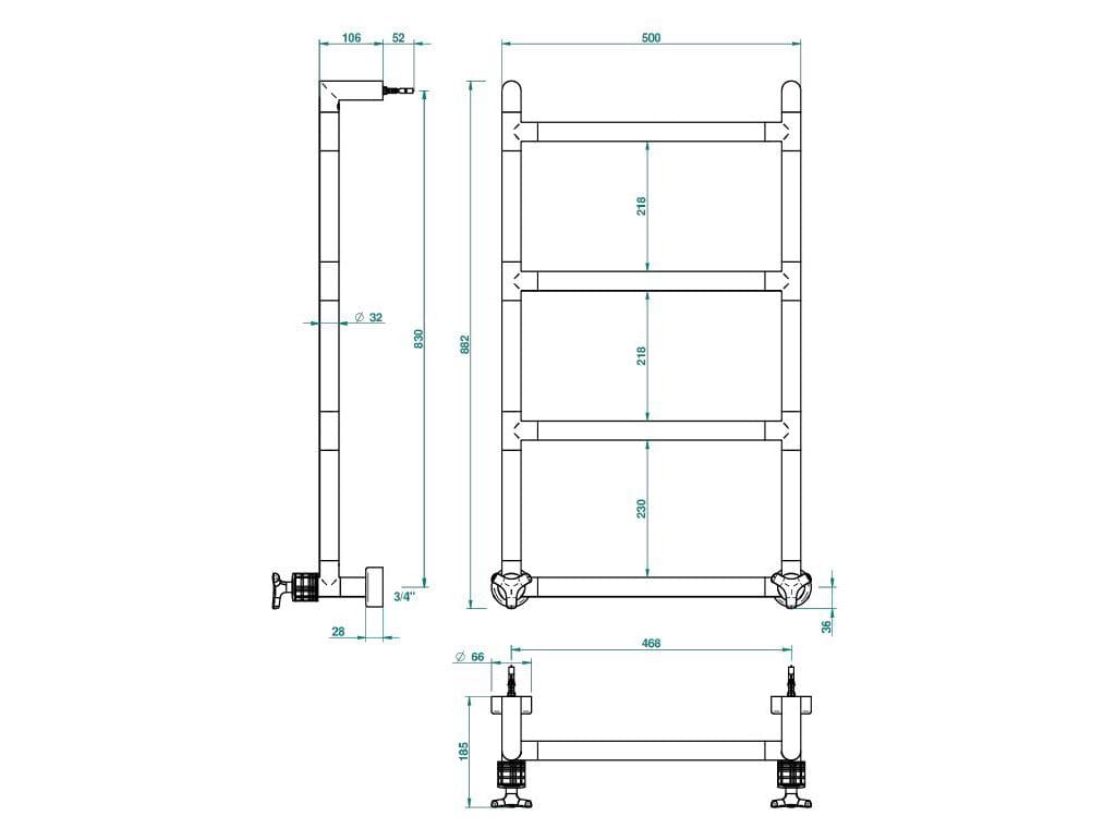Полотенцесушитель THG Paris System Crystal ARCH-00074535 - Вид №2