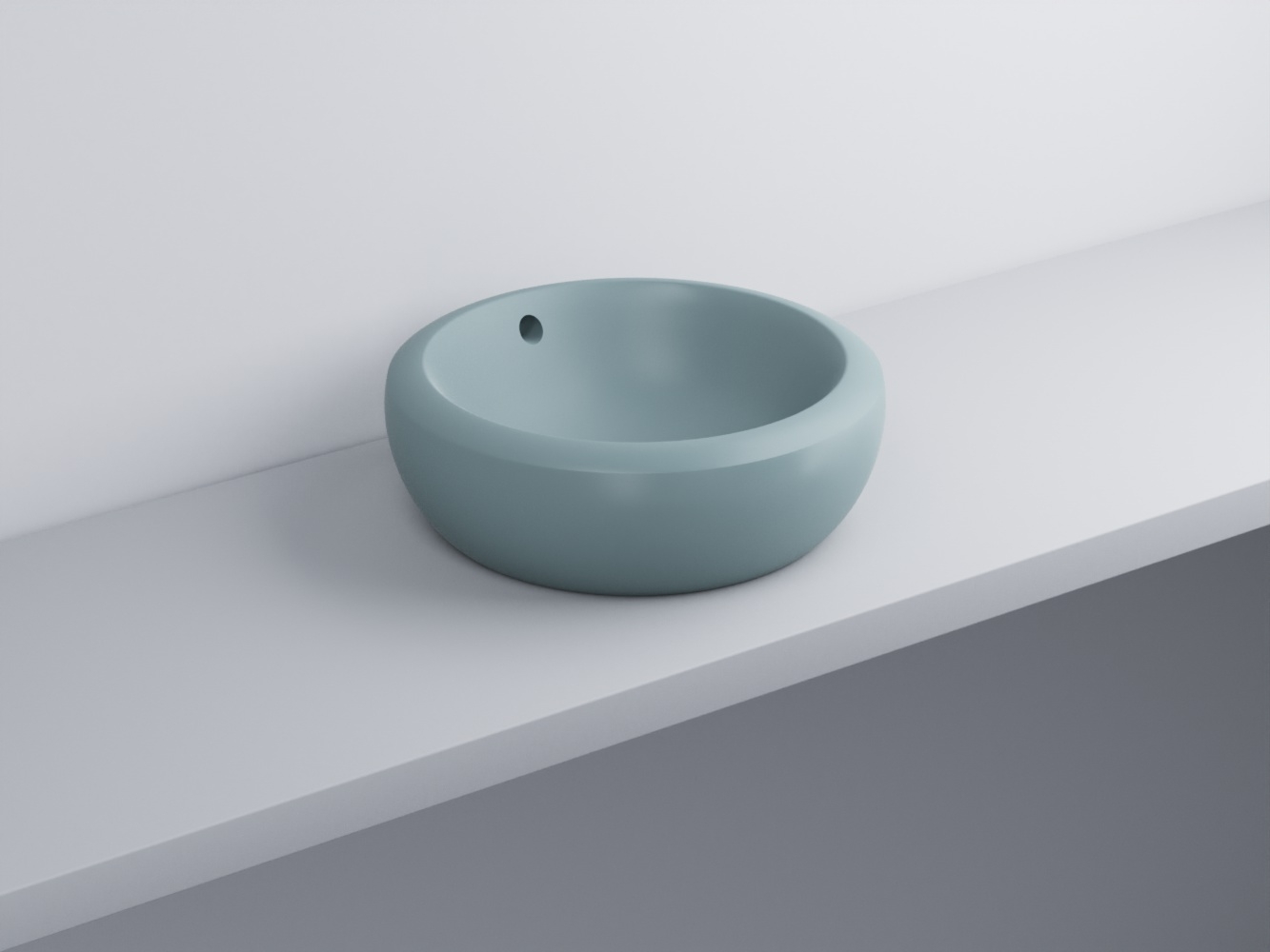 FLLA45-PL Раковина накладная прямоугольная 45 cielo Fluid Ceramica Cielo