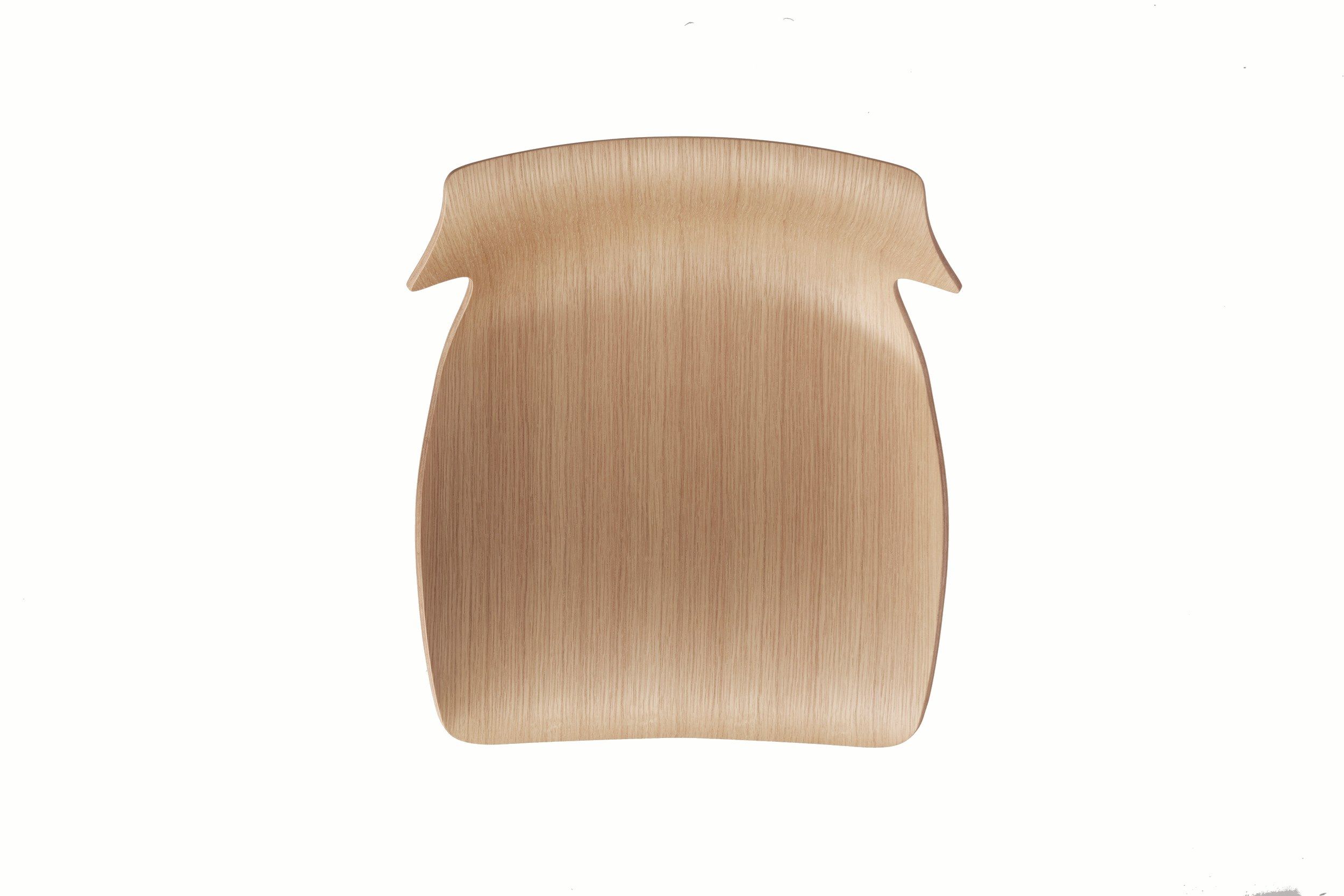 Стальной и деревянный стул со спинкой BassamFellows Лепесток ARCH-00117242 - Вид №11