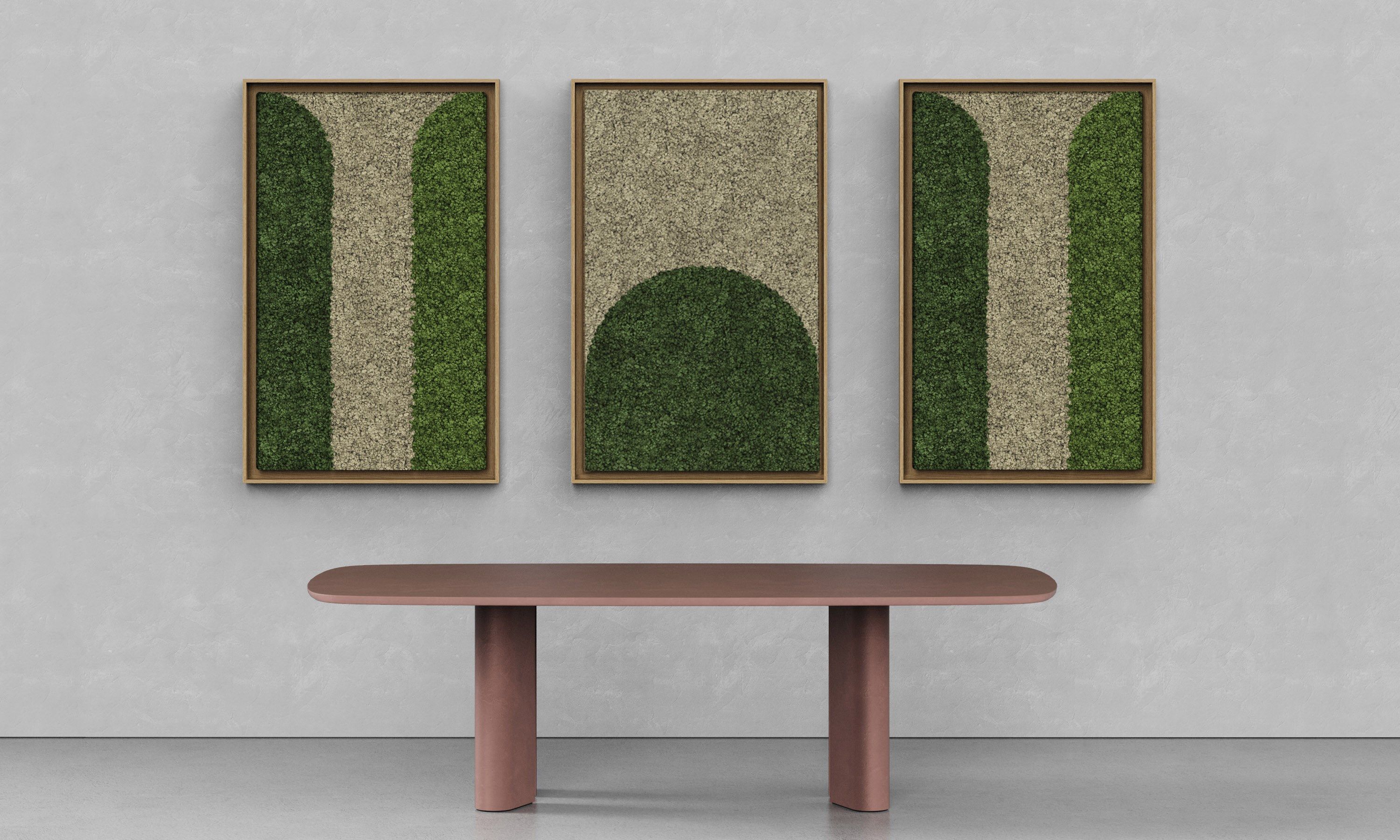 Акустическая панель из мха GREENMOOD FRAMED GEOMETRIC ARCH-00124960 - Вид №5