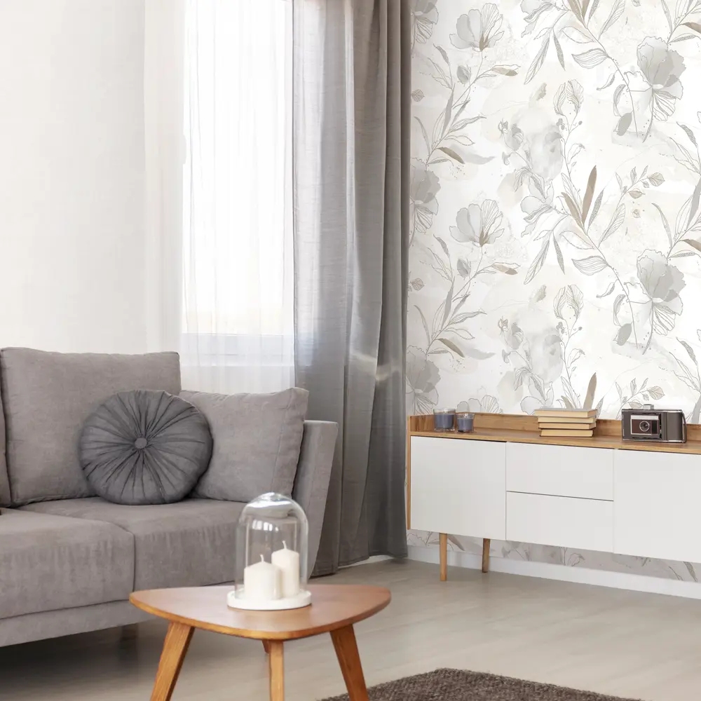 Обои флизелиновые Ateliero Olesya бежевые 1.06 м AT281901 STLM-2011751 - Вид №3