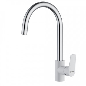 790730000 смеситель для кухни двуцветный белый Damixa Origin Balance