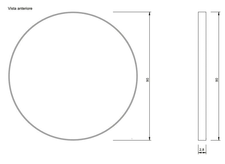 Круглое настенное зеркало для ванной комнаты Nic Pastille ARCH-00017680 - Вид №4