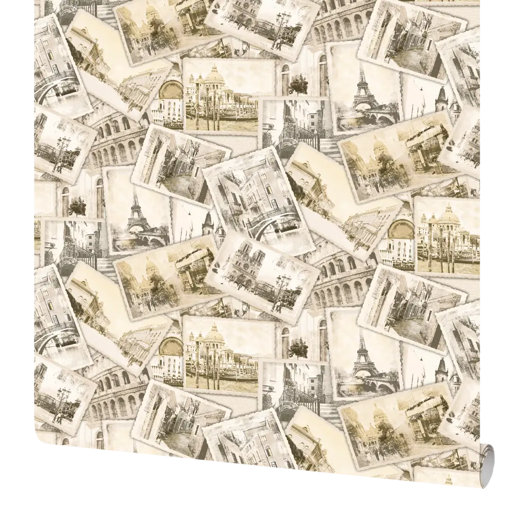 Обои флизелиновые Аспект ру Город бежевые 1.06 м 70094-28 STLM-2114704