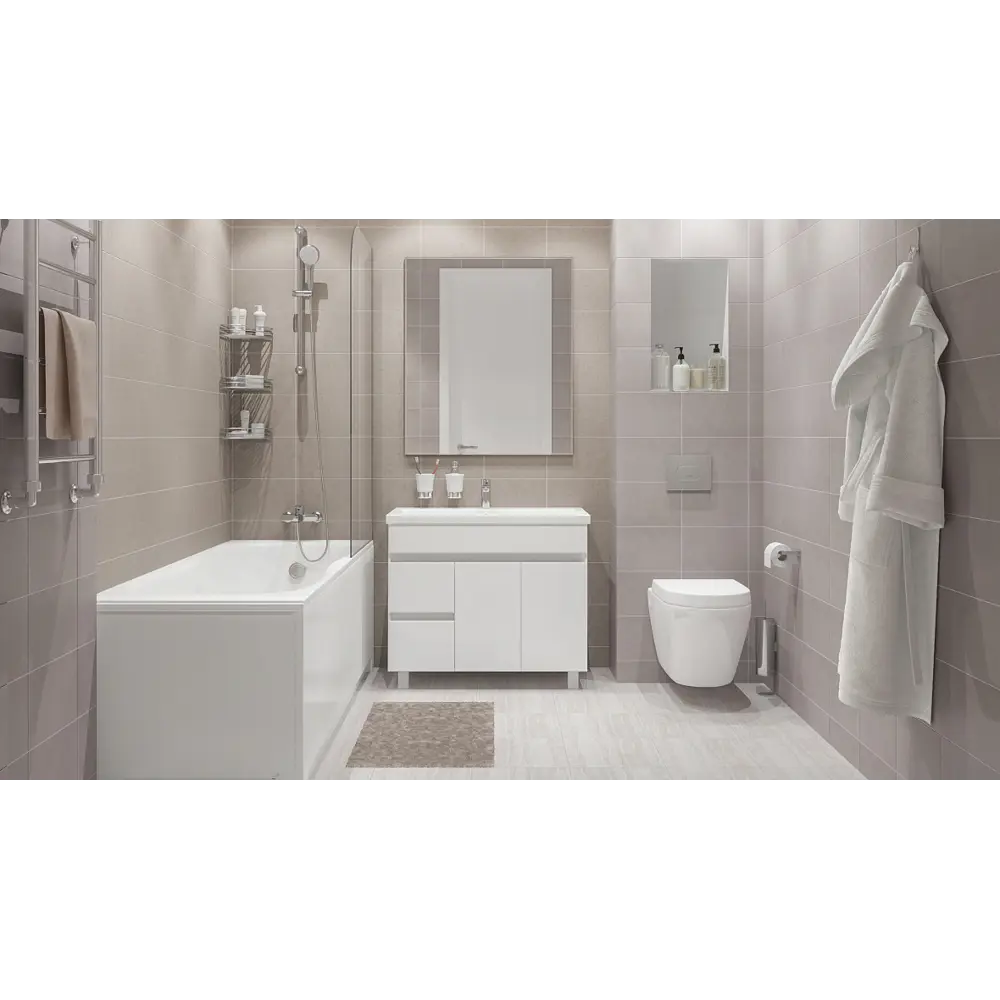 81931500 Панель фронтальная для ванны Sensea Дадо 150 см STLM-0976976 - Вид №1