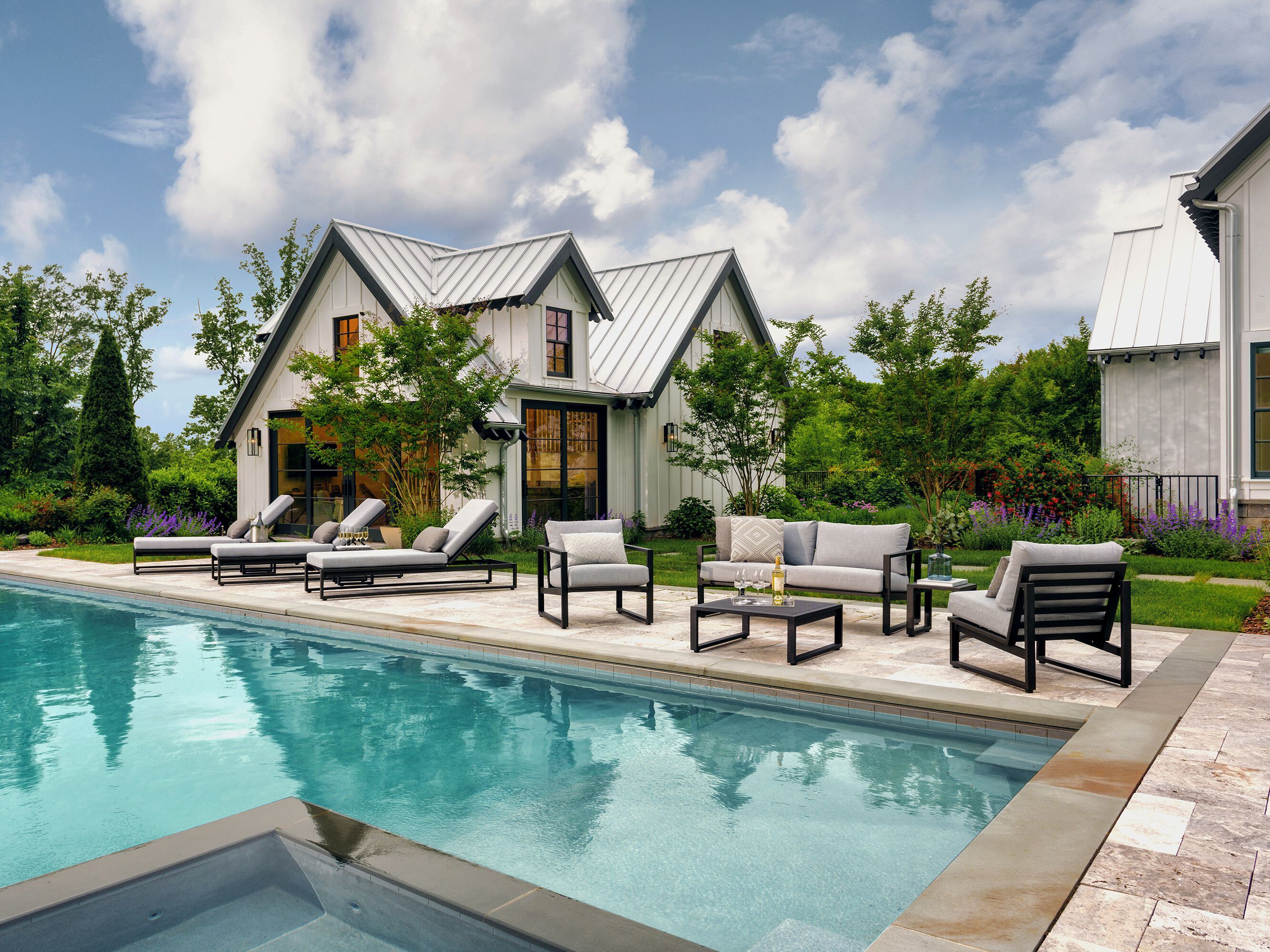 Алюминиевые салазки сад стул Walters Tidal ARCH-00047519 - Вид №3