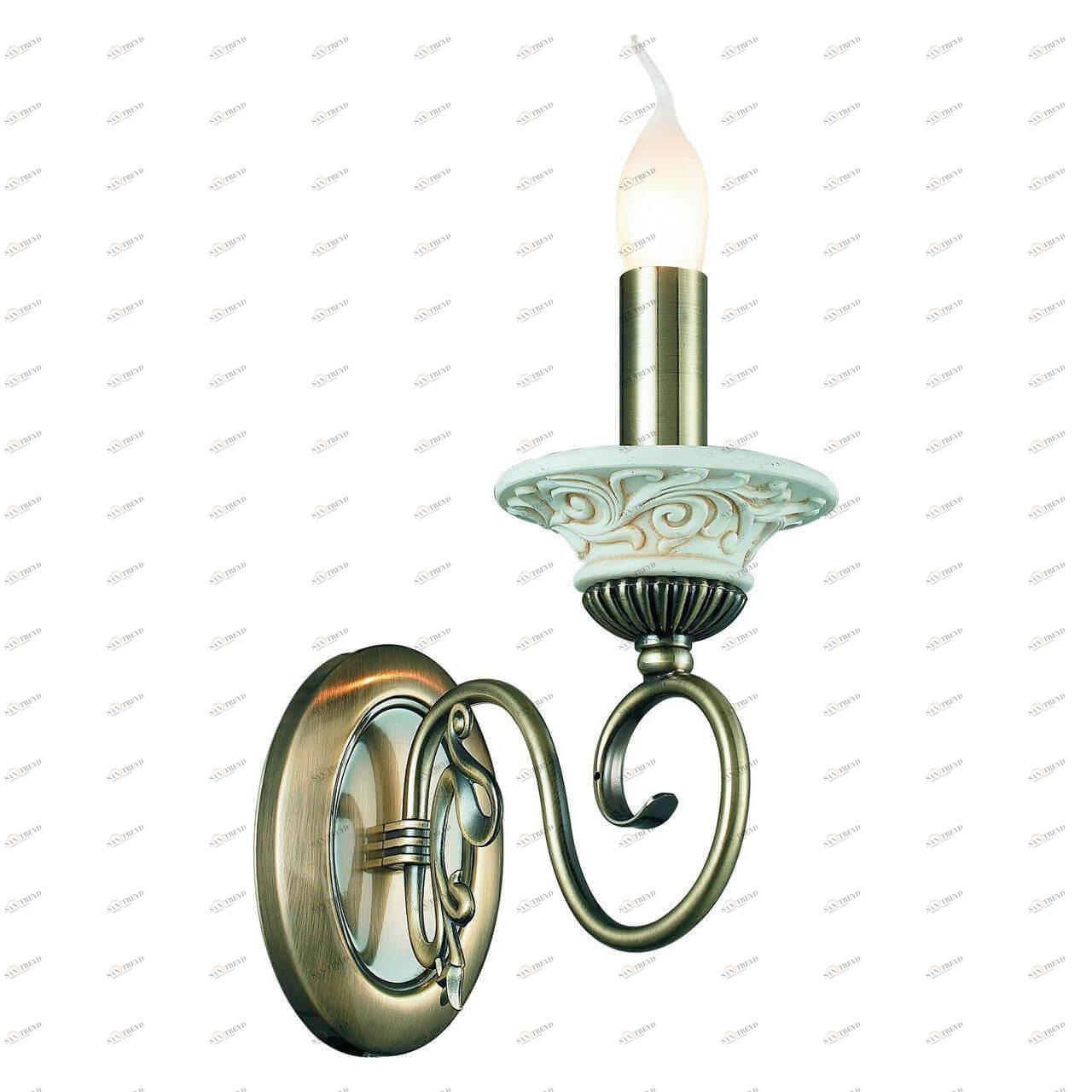 Бра настенное бронзовое Toplight Sylvia TL7280B-01AB TOPLIGHT SYLVIA BRONZE 00-3928399 Бронза 