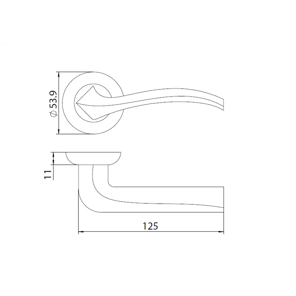 Дверные ручки EDSON EDS-23H-R1 в элегантном бронзовом исполнении 85167619 STLM-0059315 - Вид №4