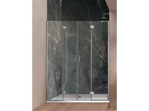 Хрустальная ниша душевая кабина с распашной дверью