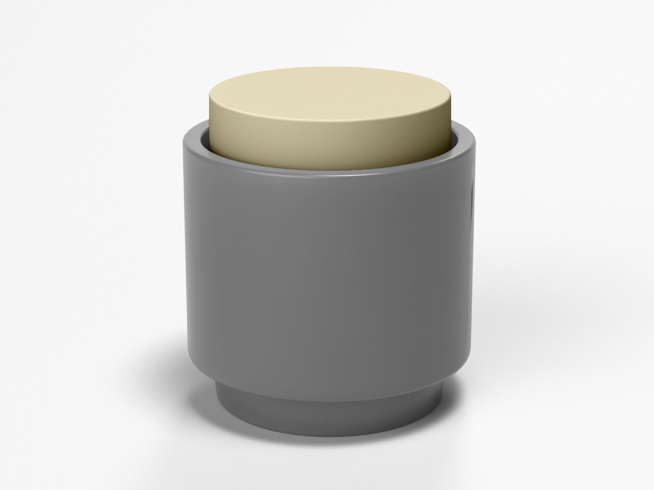 Пуф круглый армированный пластиковый контейнер SIXINCH TINGLE ARCH-00068651