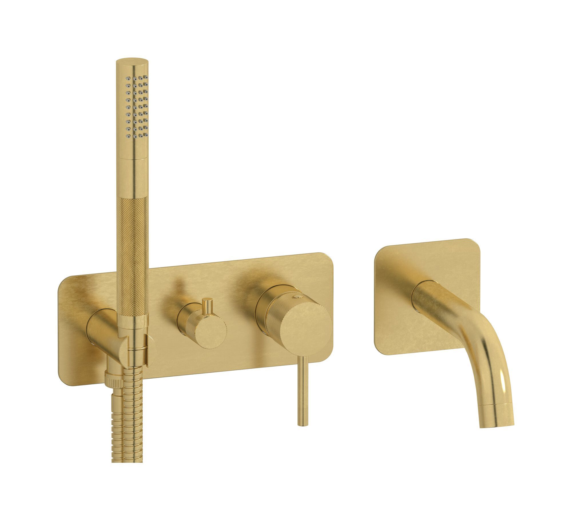 Однорычажный смеситель для душа с 4 отверстиями и ручным душем IB промышленность ARCH-00124558 - Вид №7