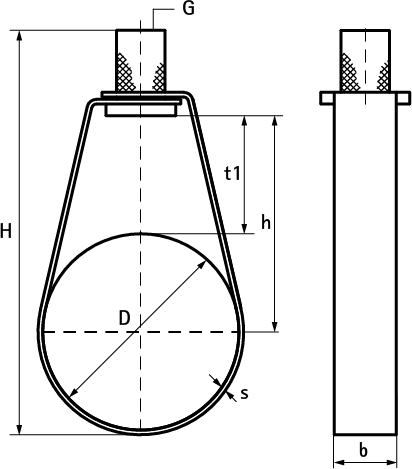 4535140 BIS Спринклерные петлевые хомуты TA41 для спринклерных труб walraven  - Вид №1
