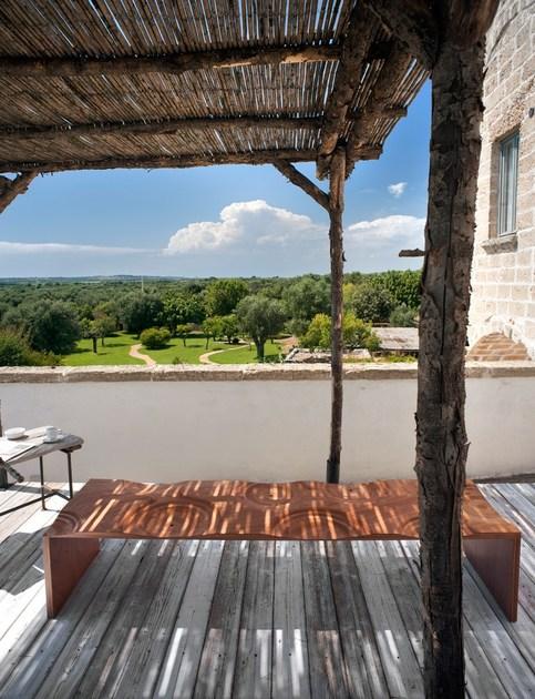 Casamania & Horm Садовая скамейка Окуме Ripples sun-id-1368656 - Вид №1