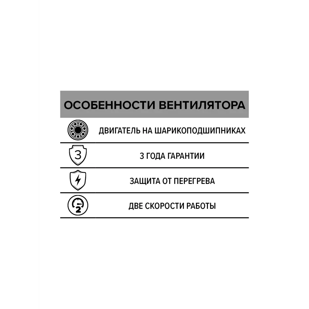 Вентилятор радиальный осевой Era Pro Buran D140 мм 50 дБ 1350 м3/ч цвет серый STLM-2138334 - Вид №3