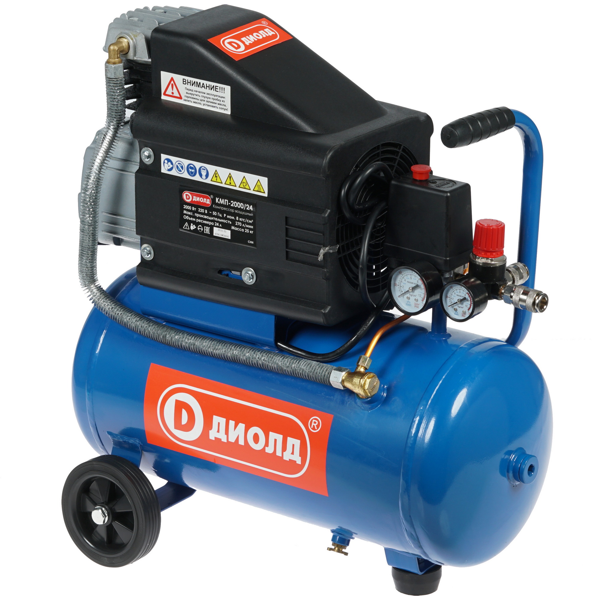 Компрессор поршневой масляный Диолд КМП-2000/24 8106176 STDN-0123178