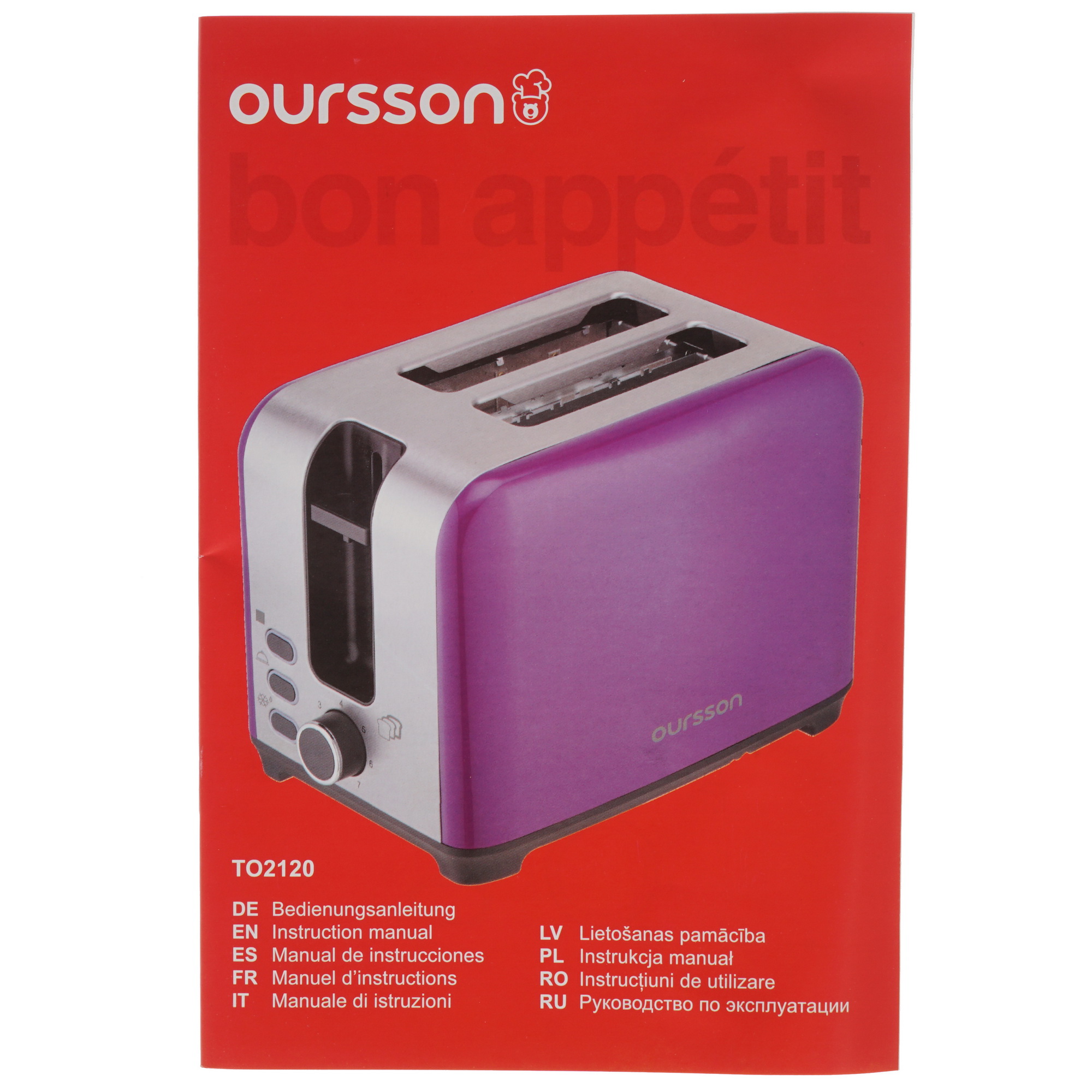 8192542 Тостер Oursson TO2120/SP фиолетовый STDN-0017908 - Вид №6