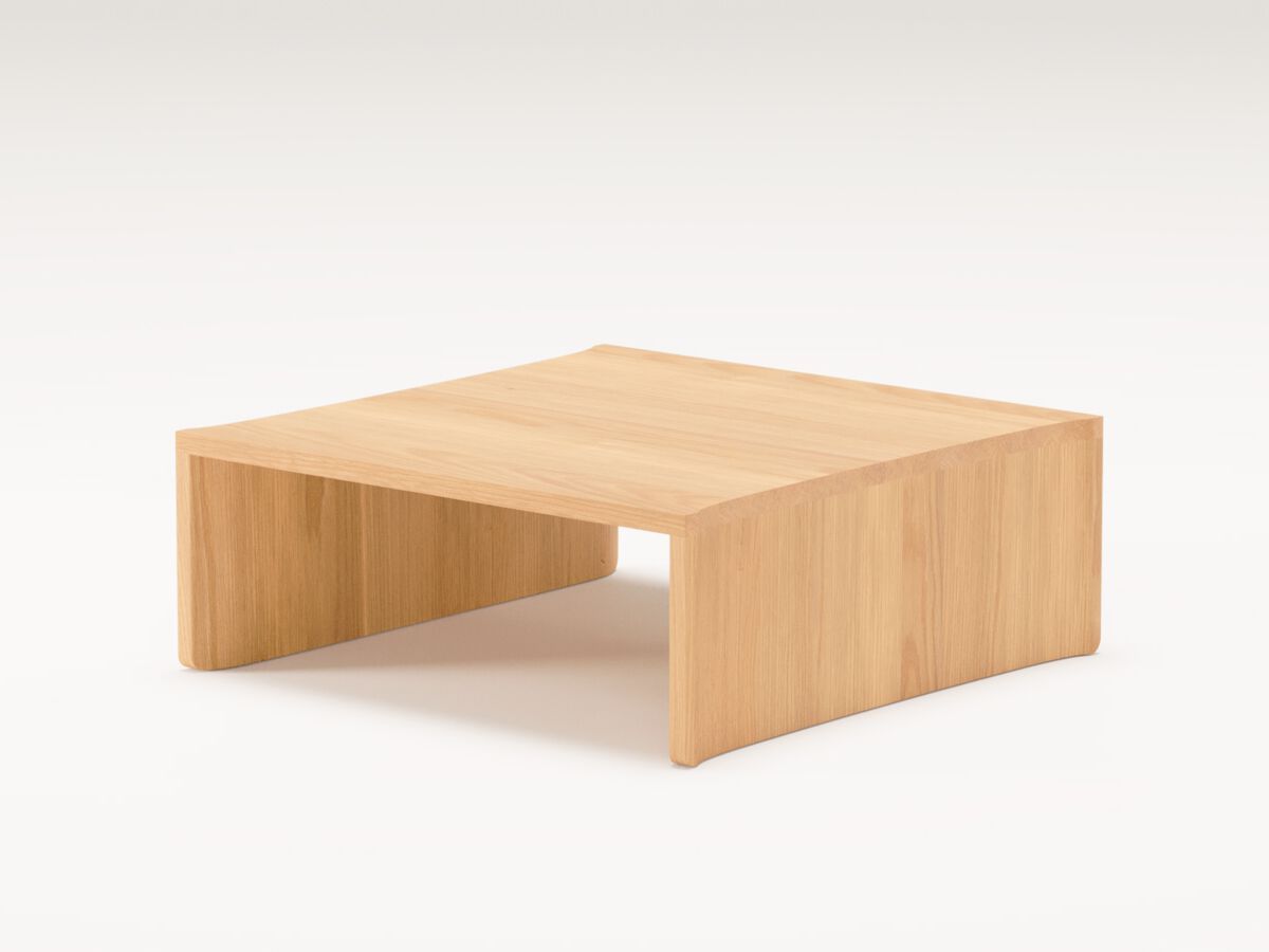 Квадратный низкий журнальный столик из дуба Wewood купол ARCH-00041031