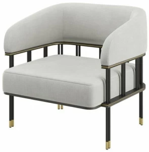 FRATO Кресло из льна с подлокотниками  Fup010050aaa