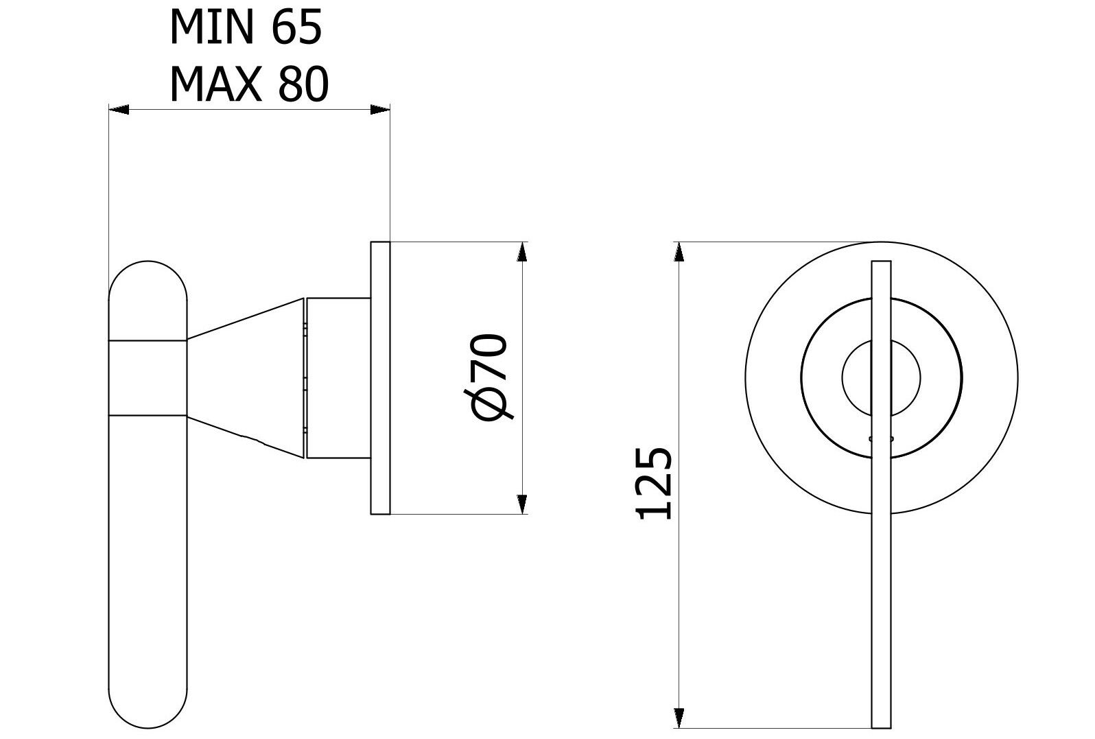 Односторонний настенный смеситель IB Soho ARCH-00041986 - Вид №6