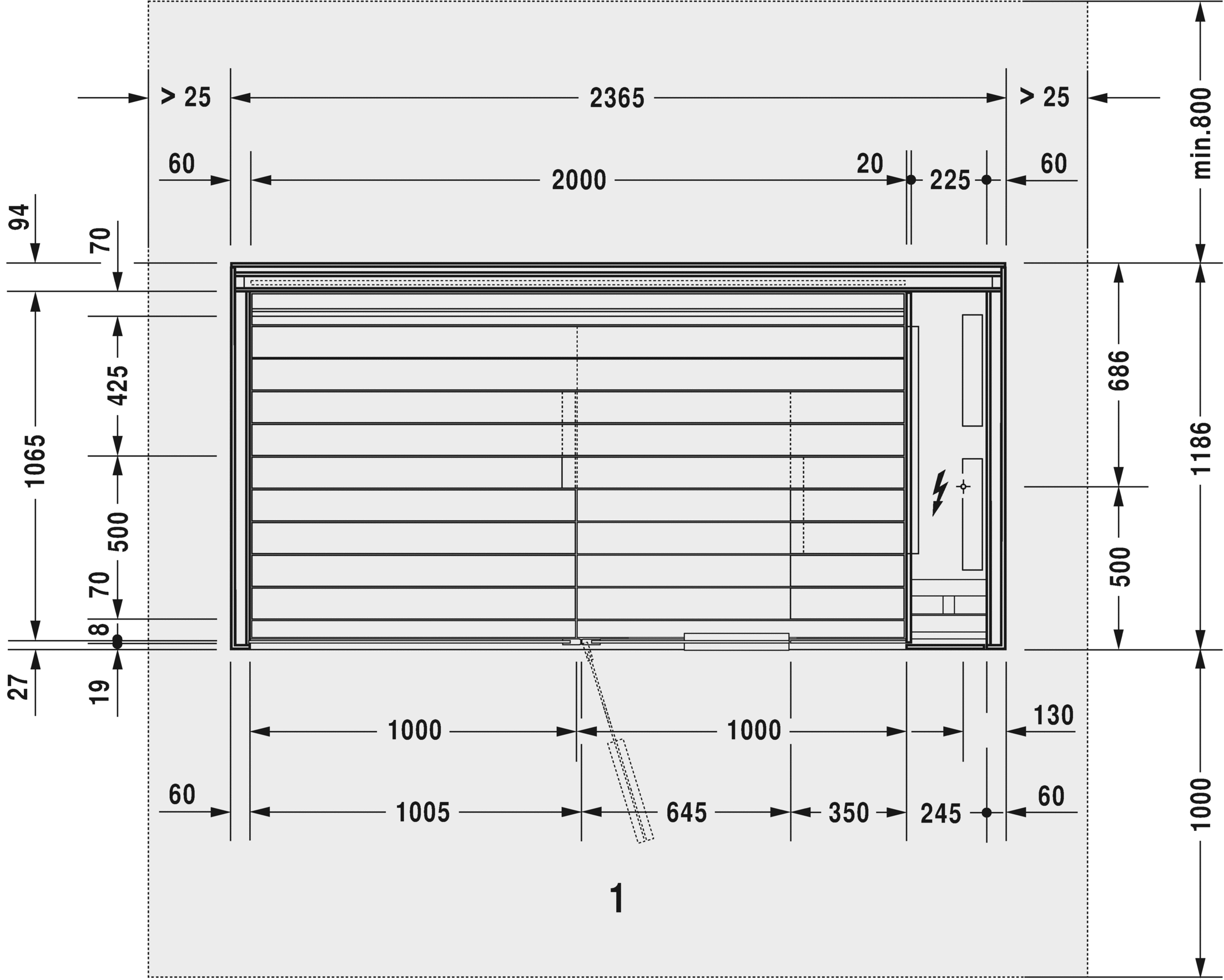 7512..001011000 Inipi B Сауна Inipi B, отдельно стоящая Белый глянцевый декор Duravit  - Вид №6