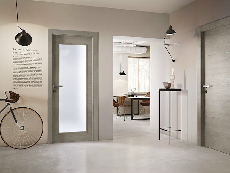 Ламинат и стеклянная распашная дверь GIDEA Avio ARCH-00117111