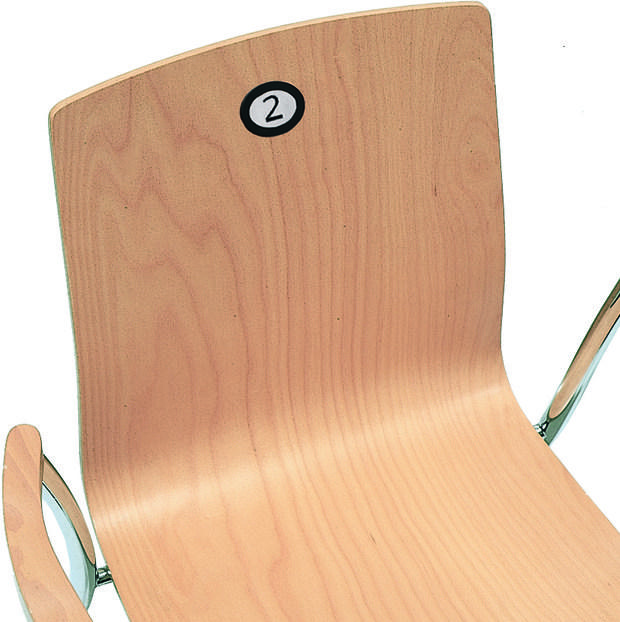 BENE Штабелируемый стул для конференций из дерева с подлокотниками sun-id-1415583 - Вид №2