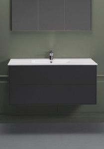 1590021 Шкаф Для Умывальника Edge 1000 Серый Антрацит Hafa  Антрацитовый