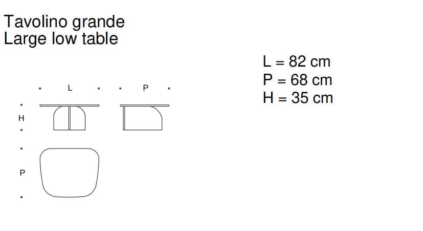 Восстановленный каменный журнальный столик Saba Italia PHILIA ARCH-00085002 - Вид №2