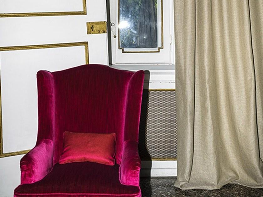 Dedar Однотонная бархатная ткань sun-id-1400208 - Вид №1