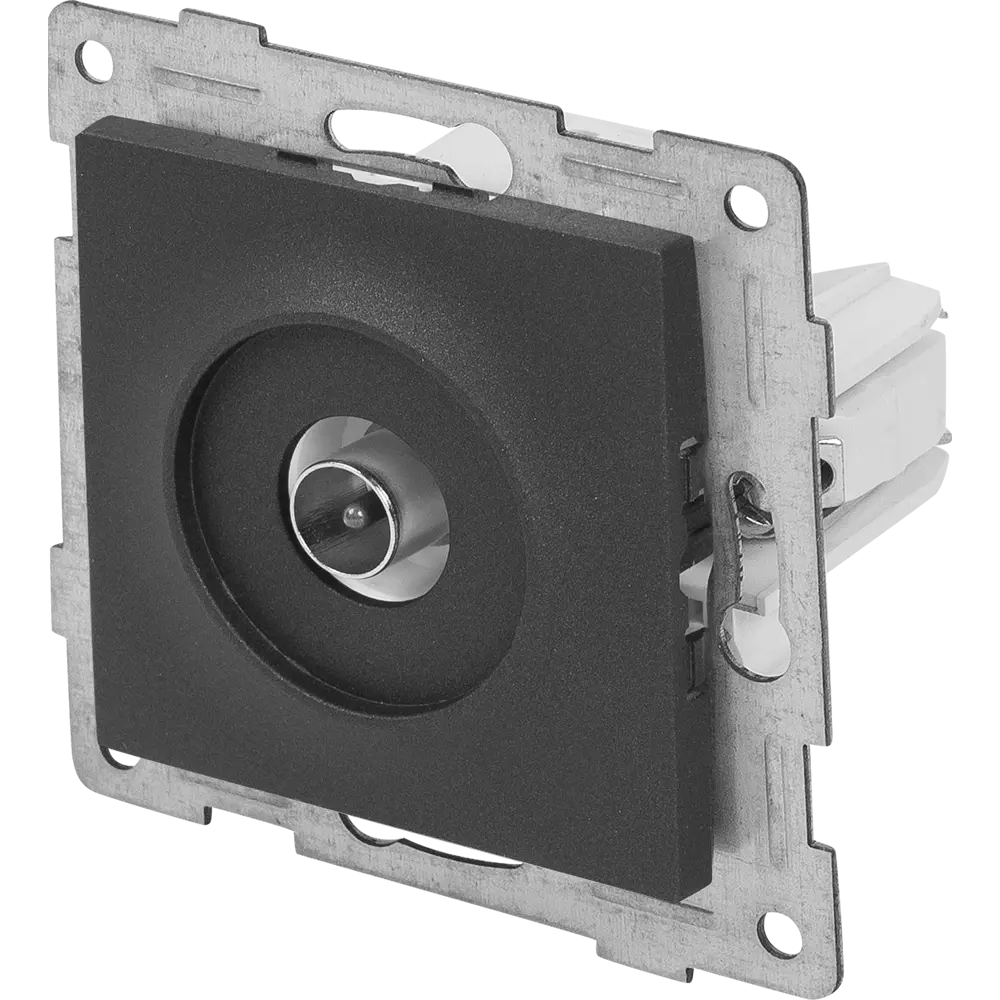 Антенная розетка GUSI Electric для цифрового ТВ, графит 83864455 Ugra STLM-0045233