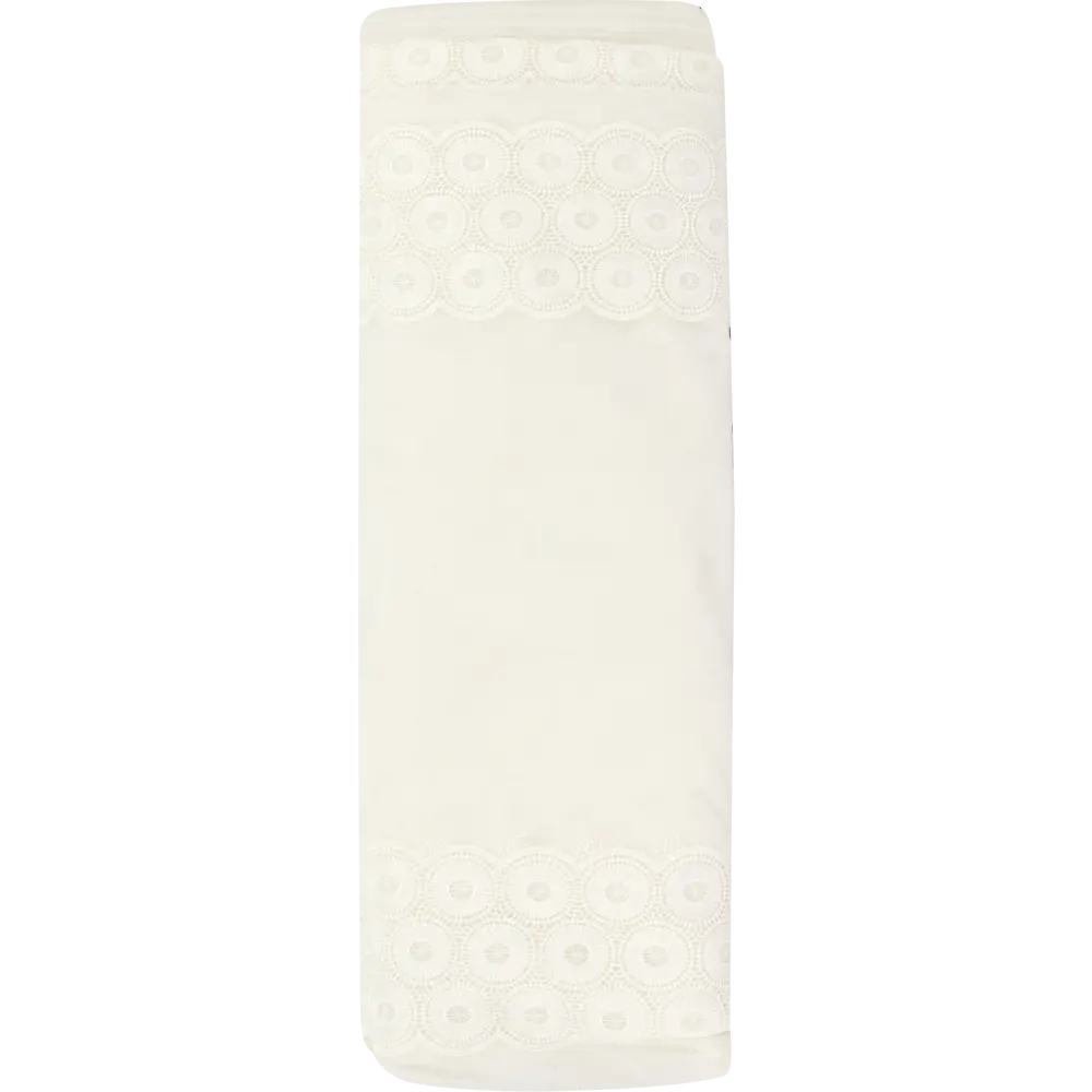 Тюль с вышивкой на сетке «Кольца» 1 п/м290 см цвет кремовый ELIT HOME STLM-2161893 - Вид №3