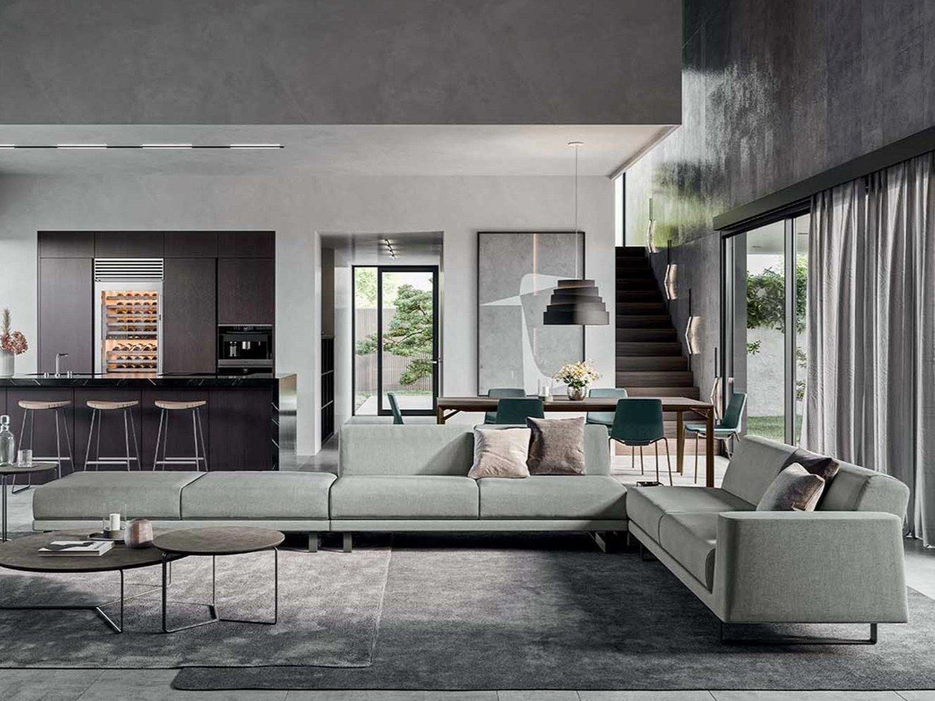 Ткань диван Quadrifoglio Group Design Living ARCH-00017865