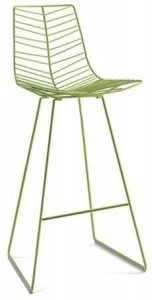 arper Табурет из стали с высокими санками и подставкой для ног Leaf