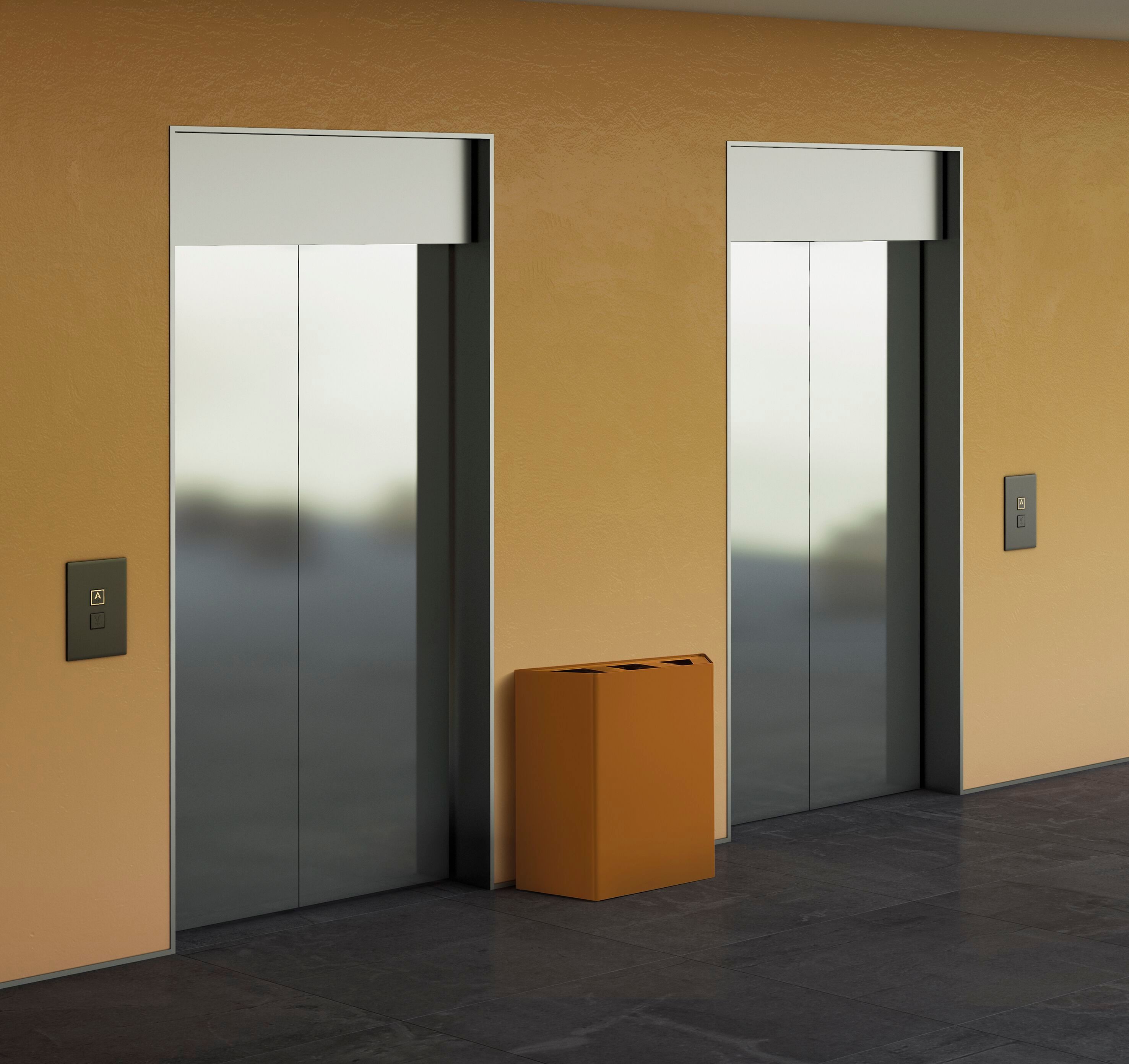 Держатель для мусора из листового металла для раздельного сбора Caimi Brevetti LINEAR ARCH-00141937 - Вид №9