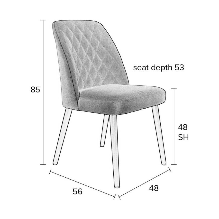 Стул Conway черный White Label Living 1100333 - Вид №9